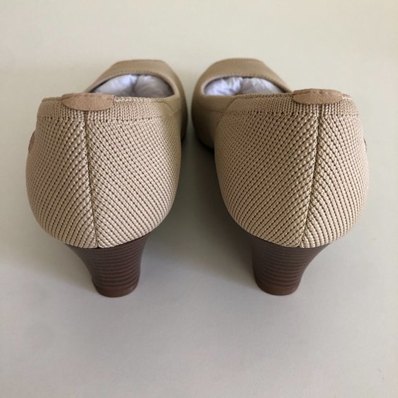 NEW Vivaia Peep Toe Wedge sandal heel / almond / 39 - Picture 5 of 11